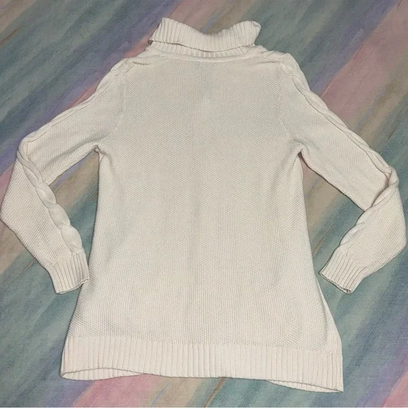 LL Bean Women's Cable Knit Toggle Cardigan size XL - Picture 4 of 6